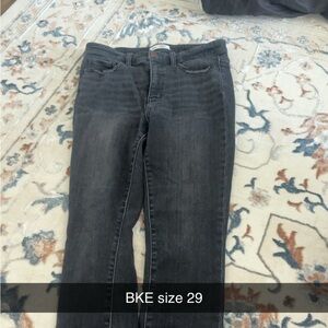 BKE Women's Dark Gray Skinny Jeans